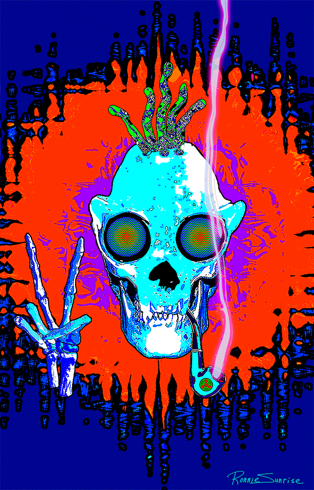 Skull Head Peace Sign Man 16 Signeture 2 1920 Sharp Gif Ready